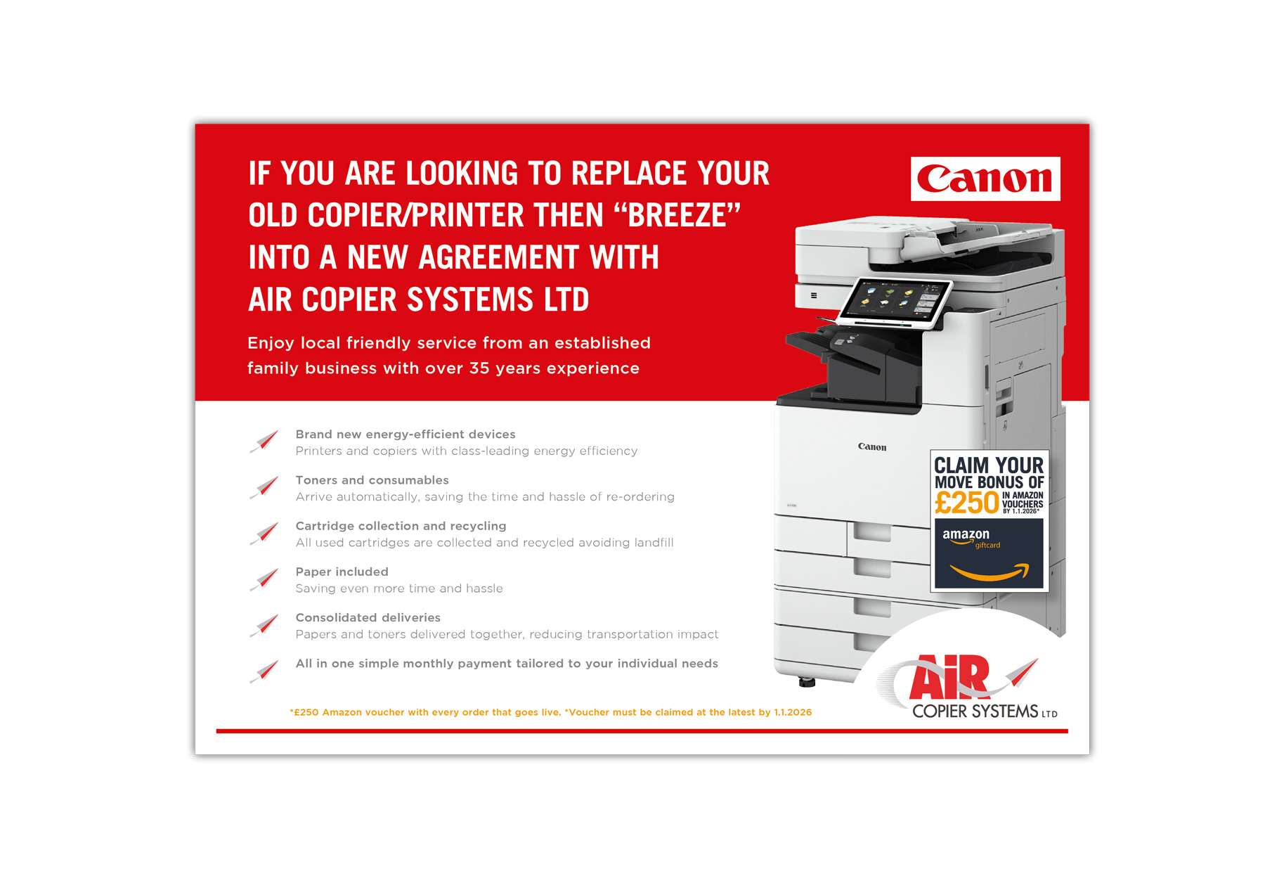 Copy Machine Flyer Photocopier Supply & Service - ANother Managed IT Services